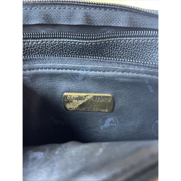 Francois Marot Double Compartment Poetry Makeup Pouch Bag W Dog Embellishments